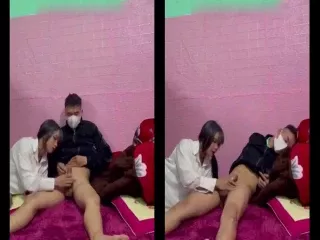Thương đen và em trai mới lớn mút cho xuất đầy bụng